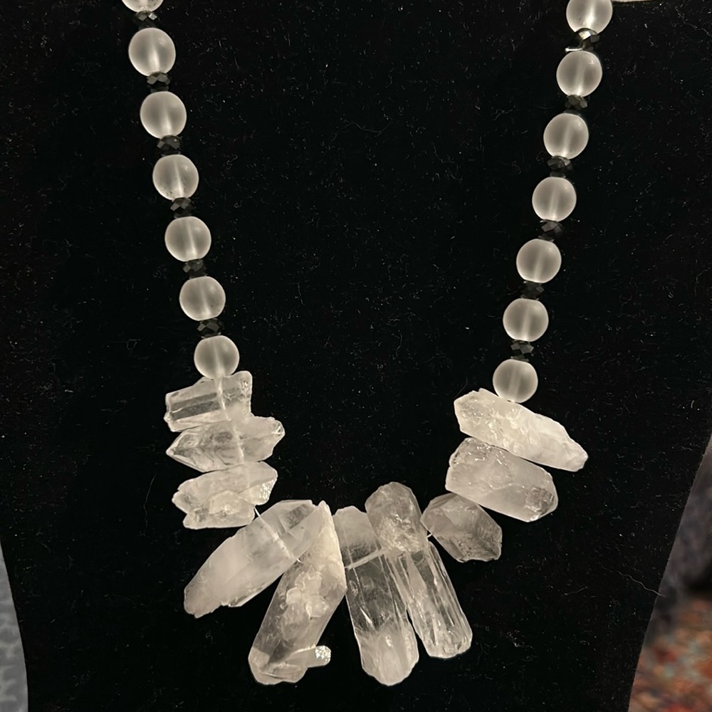 Natural Faceted Crystal Necklace